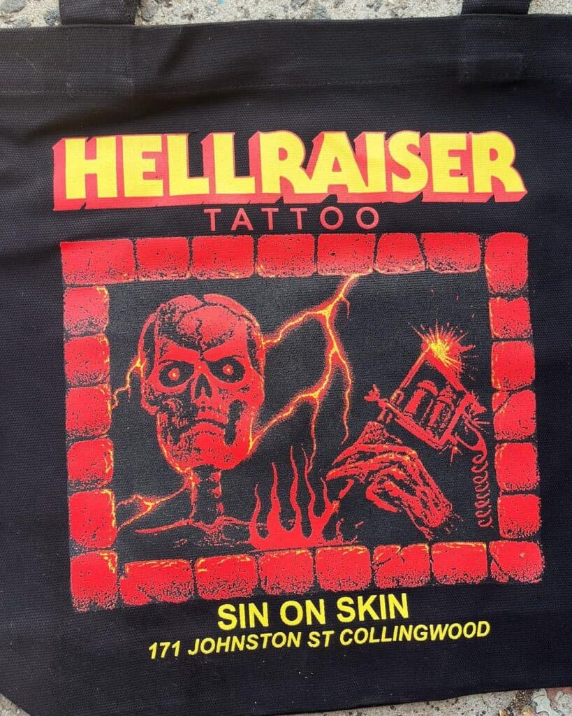 Sin On Skin Tote Bag