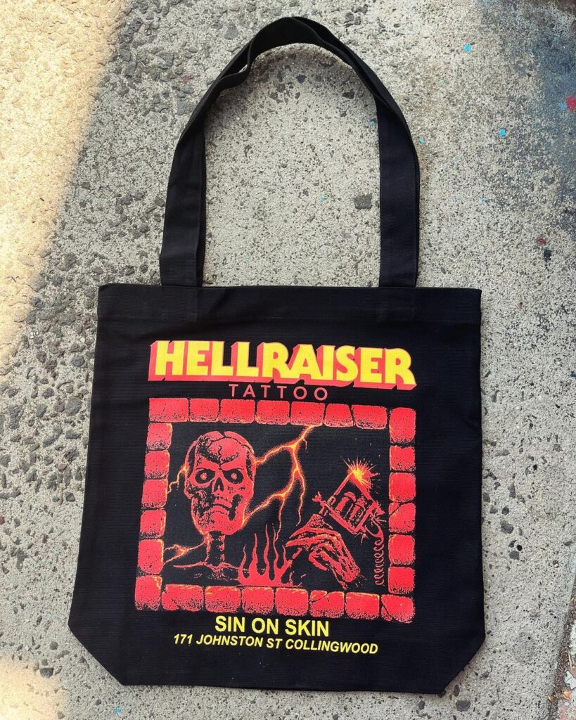 Sin On Skin Tote Bag