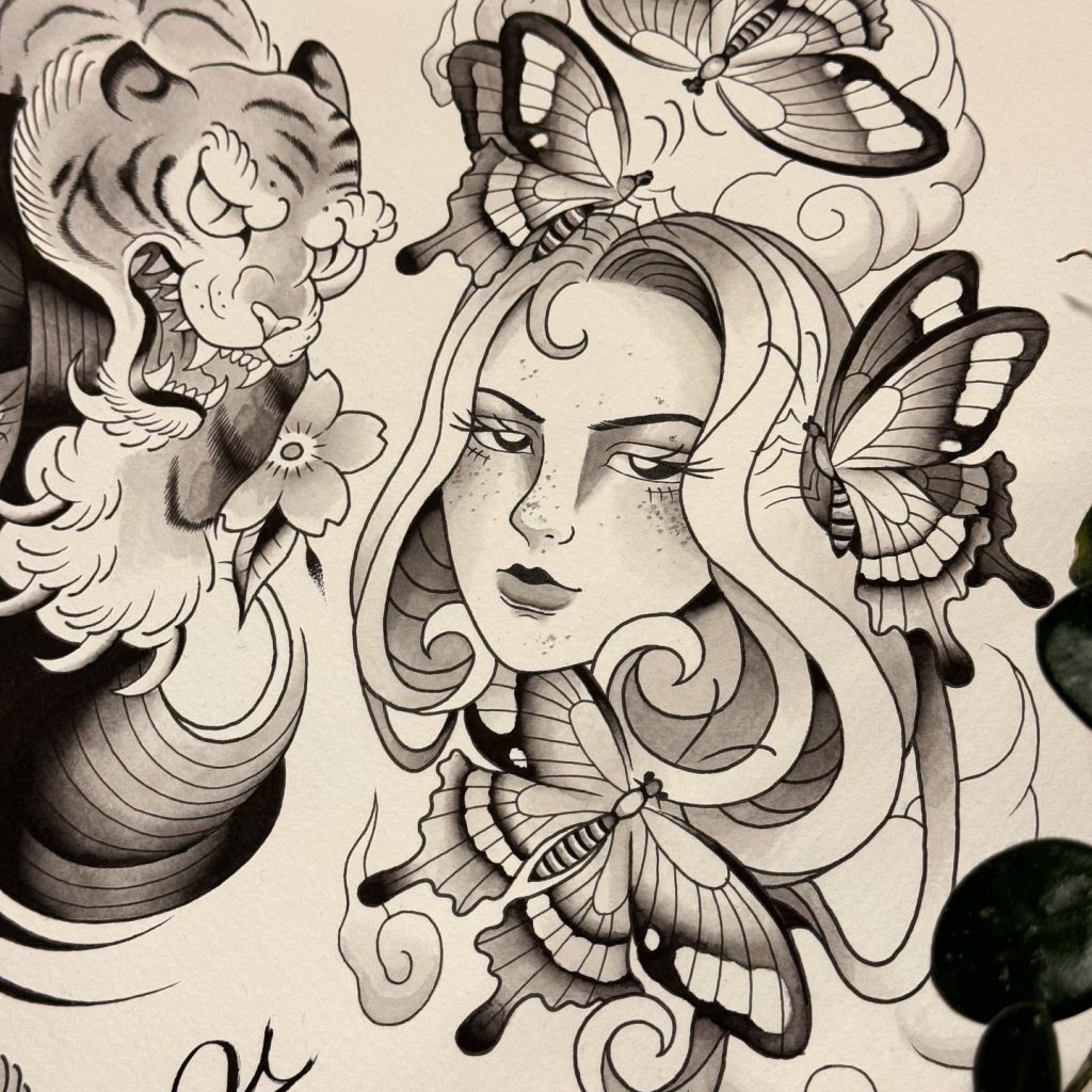 Three Sisters Print by Ruby Black