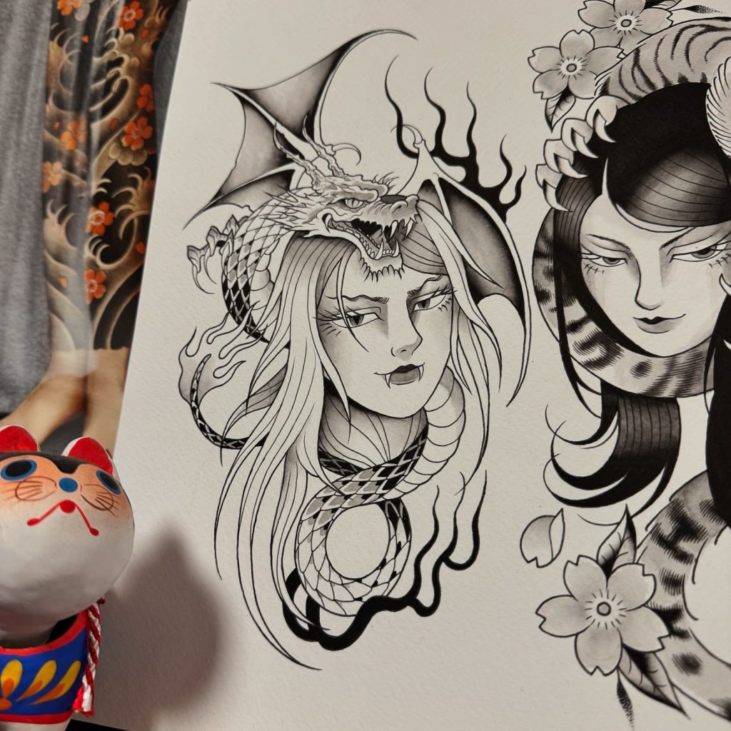 Three Sisters Print by Ruby Black