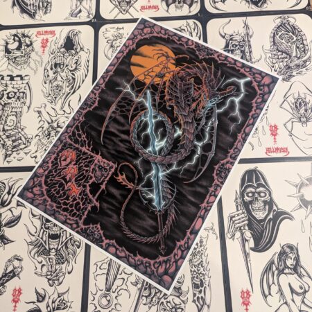 Turbo Draugr Dragon Print by Oscar Bonin