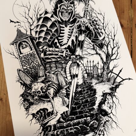 Beyond The Grave Print by Oscar Bonin - Image 1