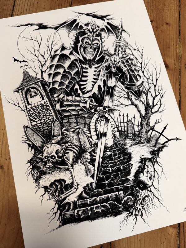 Beyond The Grave Print by Oscar Bonin