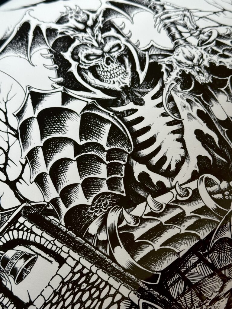 Beyond The Grave Print by Oscar Bonin