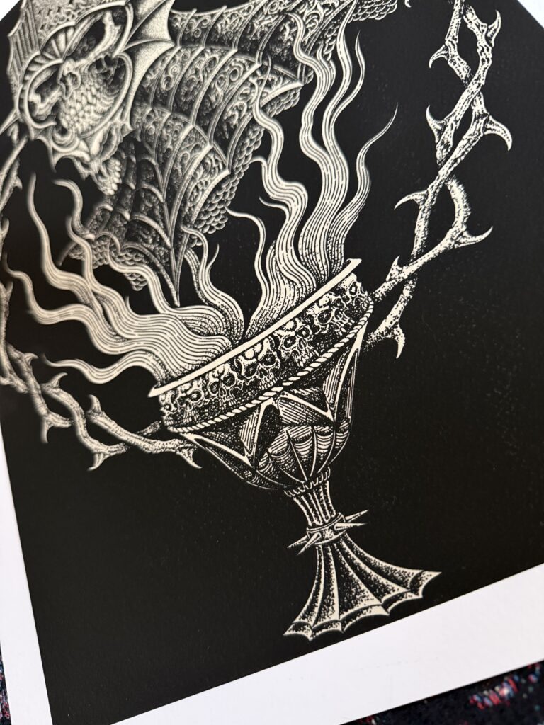 Knight Kvlt Print by Oscar Bonin