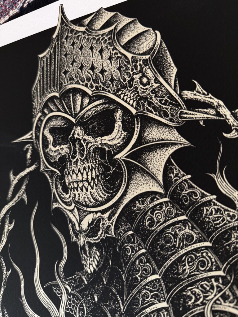 Knight Kvlt Print by Oscar Bonin
